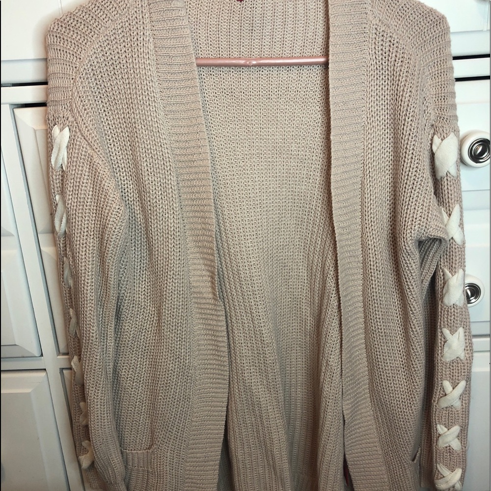 neutral cardigan